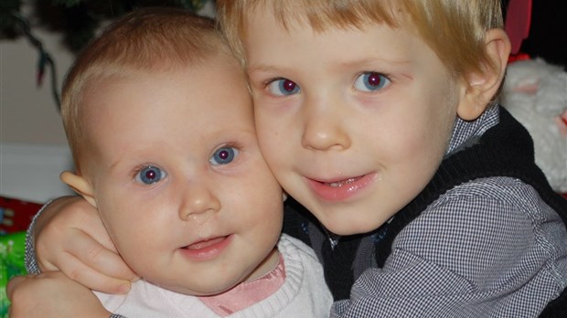 Noah (3 ans) et Malia Rose (8 mois) Laramée, Carignan